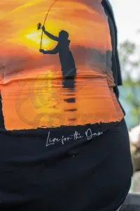 Korda Sunrise Tee Black – S – Horgász Póló