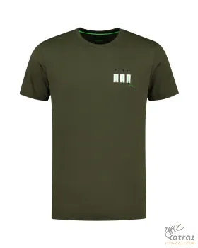 Korda LE Bobbin Tee Olive Méret: 4XL - Korda Olíva Bobbin Mintás Horgász Póló