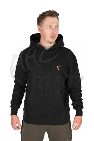 Fox Fekete Narancs Kapucnis Pulóver - Fox Collection Hoody B/O