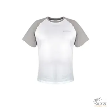 Shimano Short Sleeve T-Shirt White Méret: M - Shimano Fehér-Szürke Horgász Póló