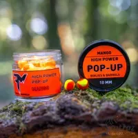 Feedermánia High Power Pop-Up 10mm Mango Boilies & Barrels - Feedermánia Pop-Up Csali