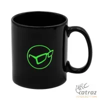 Korda Bögre Fekete/Zöld - Korda Mug Glasses Black Logo