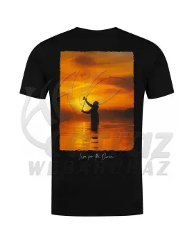 Korda Sunrise Tee Black – Horgász Póló