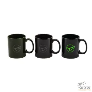 Korda Bögre Fekete/Zöld - Korda Mug Glasses Black Logo