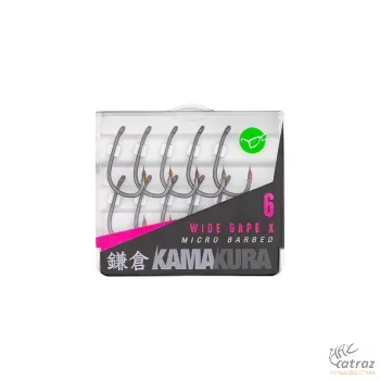 Korda Kamakura Wide Gape-X Méret: 6 - Korda Erősített Extra Éles Pontyozó Horog