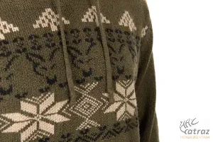 Fox Xmas Hoodie 3XL - Fox Karácsonyi Kötött Pulóver