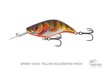 Salmo Sparky Shad SS4F - Yellow Holographic Perch Salmo Floating Wobbler