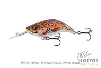 Salmo Sparky Shad SS4F - Brown Holographic Trout Salmo Floating Wobbler