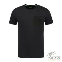 Korda LE Kamo Pocket Tee Black Méret: S - Korda Fekete Horgász Póló