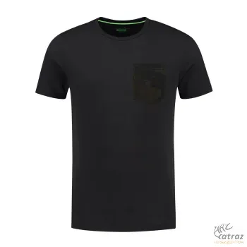 Korda LE Kamo Pocket Tee Black Méret: S - Korda Fekete Horgász Póló