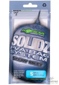 Korda Solidz Slow Melt PVA Bag System Méret: S - Korda Lassan Oldódó S-es PVA Tasak
