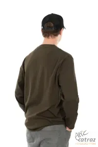 Fox Khaki/Camo Raglan Long T-Shirt Méret: L - Fox Hosszú Ujjú Póló