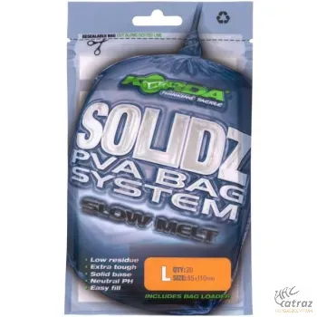 Korda Solidz Slow Melt PVA Bag System Méret: L - Korda Lassan Oldódó L-es PVA Tasak