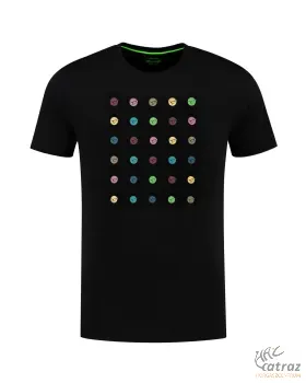 Korda LE Dot Tee Black Méret: 3XL - Korda Fekete Pont Mintás Horgász Póló