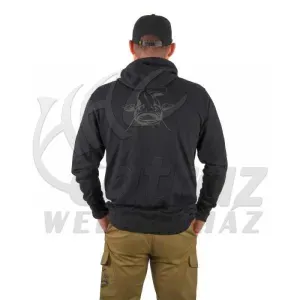 Black Cat Black Hoody Horgász Pulóver - 2XL