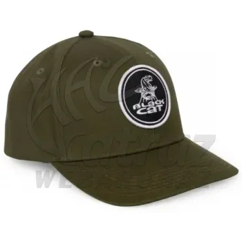 Black Cat Green Flat Peak Baseball Sapka