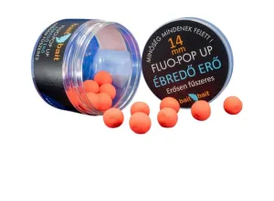 BaitBait Fluo Pop Up Bojli 14 mm Ébredő Erő - Bait Bait Pop-Up Csali