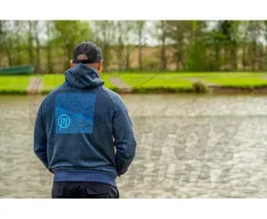 Preston Navy Tide Zip Hoodie – S – Cipzáras Horgász Pulóver