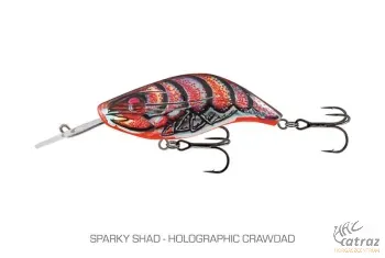 Salmo Sparky Shad SS4F - Holographic Crawdad Salmo Floating Wobbler