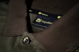 Ridgemonkey APEarel Galléros Zöld Póló Méret: S - Ridgemonkey Dropback Polo Shirt