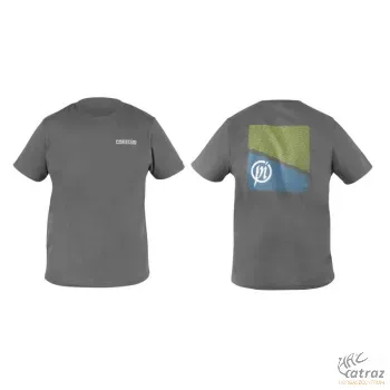 Preston Grey T-Shirt Méret: M - Preston Szürke Horgász Póló