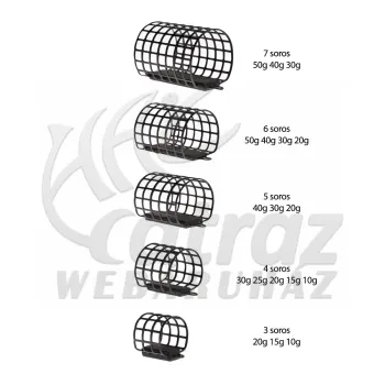 Serie Walter Alagút Feeder Kosár 20g – Prémium Etetőkosár