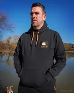Guru Black Patch Hoodie Méret: M - Guru Kapucnis Horgász Pulóver