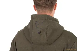 Fox Zöld Fekete Kapucnis Pulóver Méret: L - Fox Collection Hoody G/B