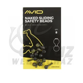 Avid Carp Naked Sliding Safety Beads - Avid Carp Biztonsági Gyöngy Chod Righez 8 db/cs