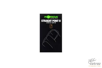 Korda Straight Point Barbless 6 - Korda Szakállnélküli Pontyozó Horog