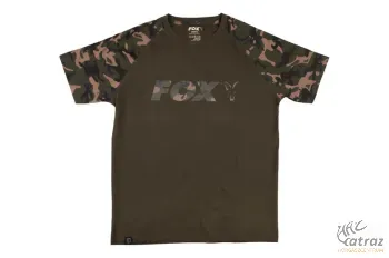 Fox Raglan Khaki Camo Póló Méret:XL - Fox Camo Khaki Póló