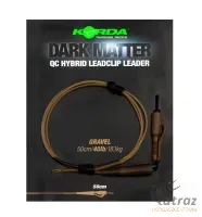 Korda Gubancgátló Gyorskapcsos Ólomklipsz - Korda Dark Matter Leader 50 cm QC Hybrid Clip Gravel