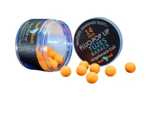 BaitBait Fluo Pop Up Bojli 14 mm Tüzes Barack - Bait Bait Pop-Up Csali