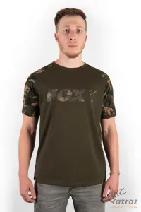 Fox Raglan Khaki Camo Póló Méret:XL - Fox Camo Khaki Póló