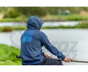 Preston Navy Tide Zip Hoodie – L – Cipzáras Horgász Pulóver