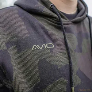 Avid Distortion Camo Hoodie Méret: 2XL - Avid Carp Kapucnis Pulóver