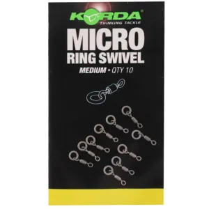 Korda Micro Rig Ring Swivel Medium 10 db/csomag