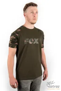 Fox Raglan Khaki Camo Póló Méret:2XL - Fox Camo Khaki Póló