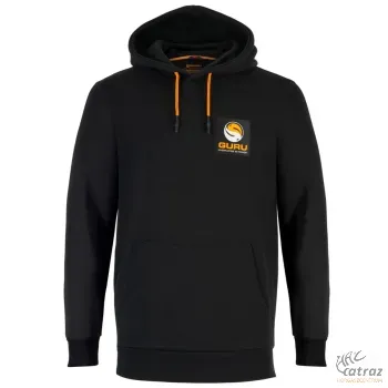 Guru Black Patch Hoodie Méret: 2XL - Guru Kapucnis Horgász Pulóver