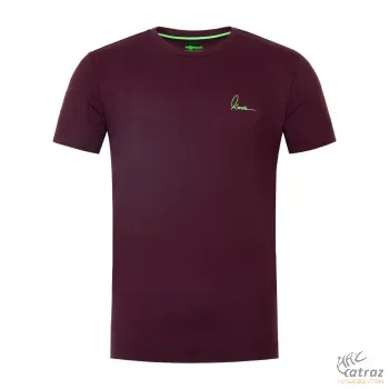 Korda Minimal Tee Burgundy Méret: S - Bordó Korda Horgász Póló