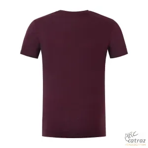 Korda Minimal Tee Burgundy Méret: L - Bordó Korda Horgász Póló