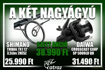 Szett Halcatraz Shimano Tribal TX1 3,60m 3,5Lb+Daiwa Crosscast 5000QD