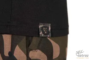 Fox Fekete Camo Horgász Póló Méret: L - Fox Black/Camou Logo T-Shirt