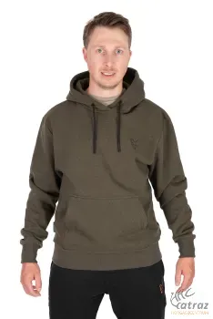 Fox Zöld Fekete Kapucnis Pulóver Méret: M - Fox Collection Hoody G/B