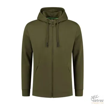 Korda Kore Zip Pro Hoodie Olive Méret: S - Korda Cipzáras Kapucnis Pulóver