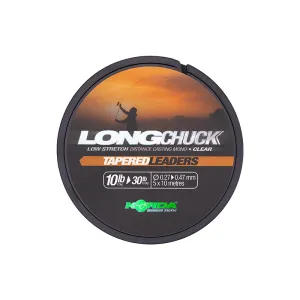Korda LongChuck Tapered Leaders 0.27-0.47mm Áttetsző - Korda Dobóelőtét Zsinór 10-30lb