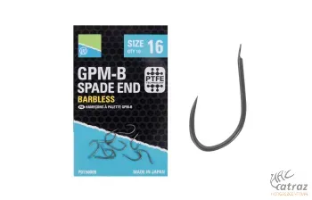 Preston GPM-B Spade End Barbless Méret: 12 - Preston Innovations Szakállnélküli Feeder Horog