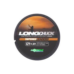 Korda LongChuck Tapered Leaders 0.30-0.47mm Áttetsző - Korda Dobóelőtét Zsinór 12-30lb
