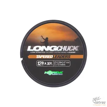 Korda LongChuck Tapered Leaders 0.30-0.47mm Áttetsző - Korda Dobóelőtét Zsinór 12-30lb