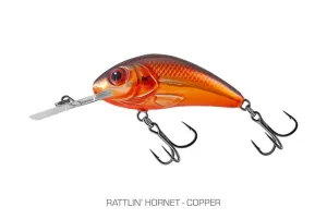 Salmo H6F Rattlin' Hornet Floating Copper wobbler